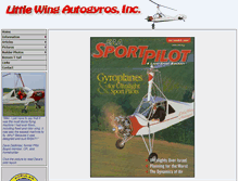 Tablet Screenshot of littlewingautogyro.com